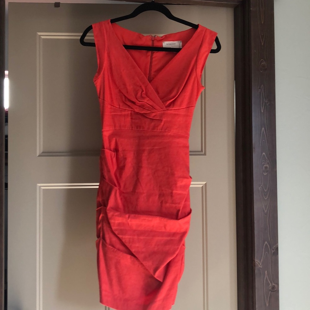 Nicole Miller ruched dress